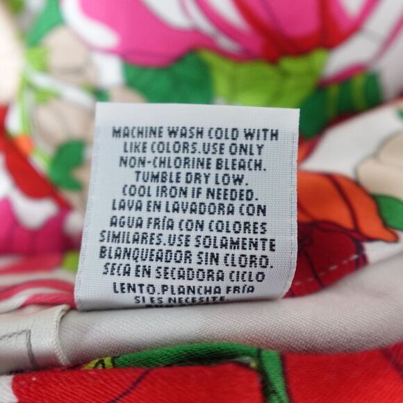 Worthington Womens Pants Bright Floral Colors Cropped Size 14 - Picture 10 of 10